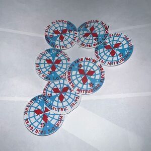 Vintage Set of 7 1964/65 NEW YORK'S WORLD FAIR MITSUBISHI ELECTRIC PINS